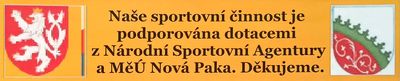 Dotace Národní sportovní agentura a Město Nová Paka